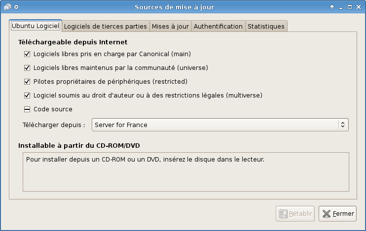 Gestionnaire de mises à jour